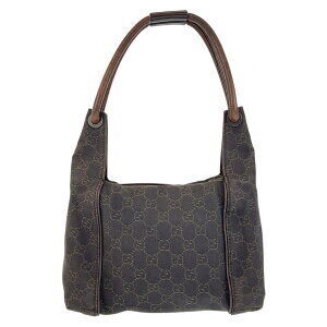 Gucci closure brown bag trimtop GG zip shoulder leather canvas